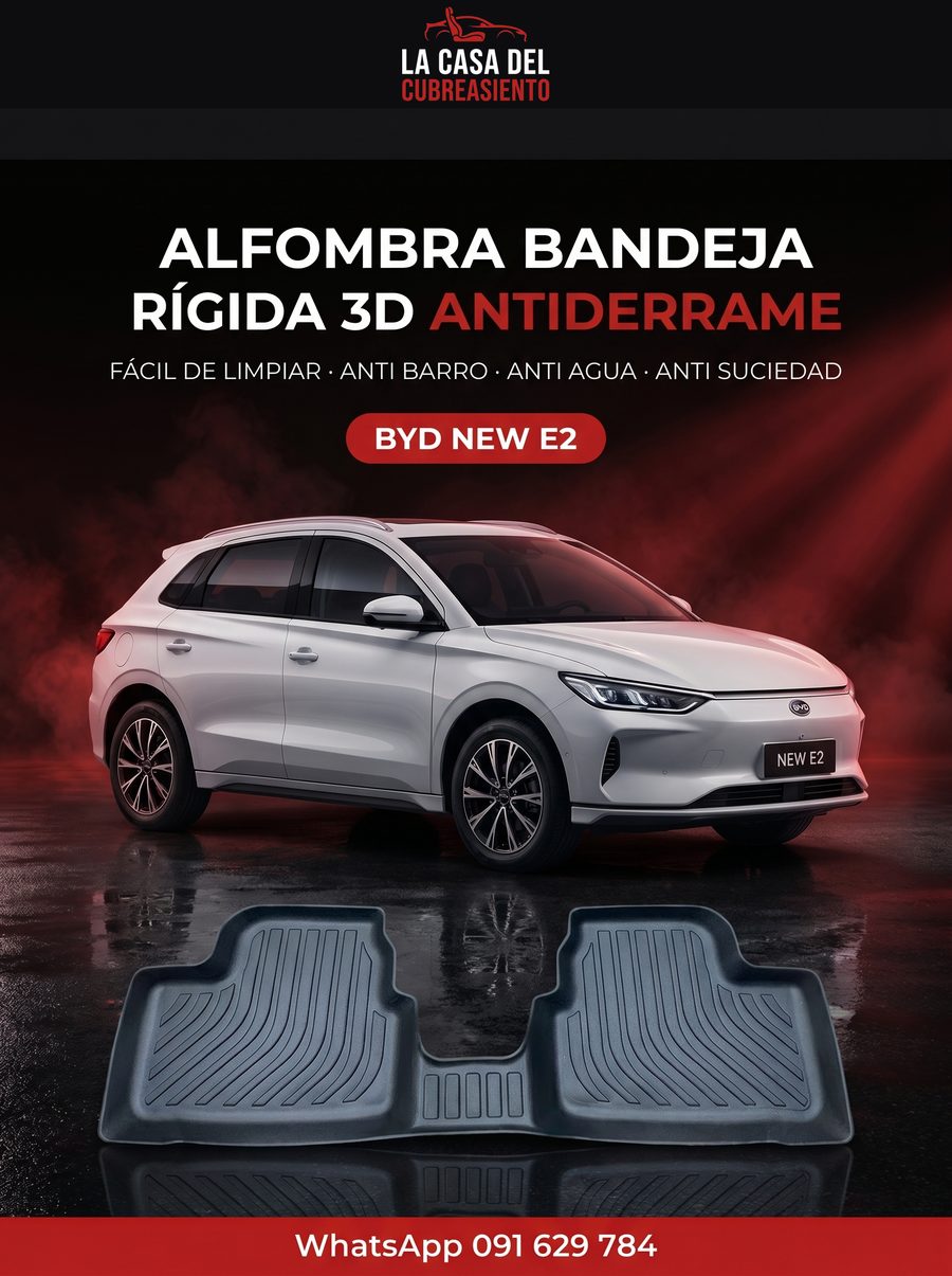 Alfombra Byd E2 Dolphin Bandeja 3d Negro