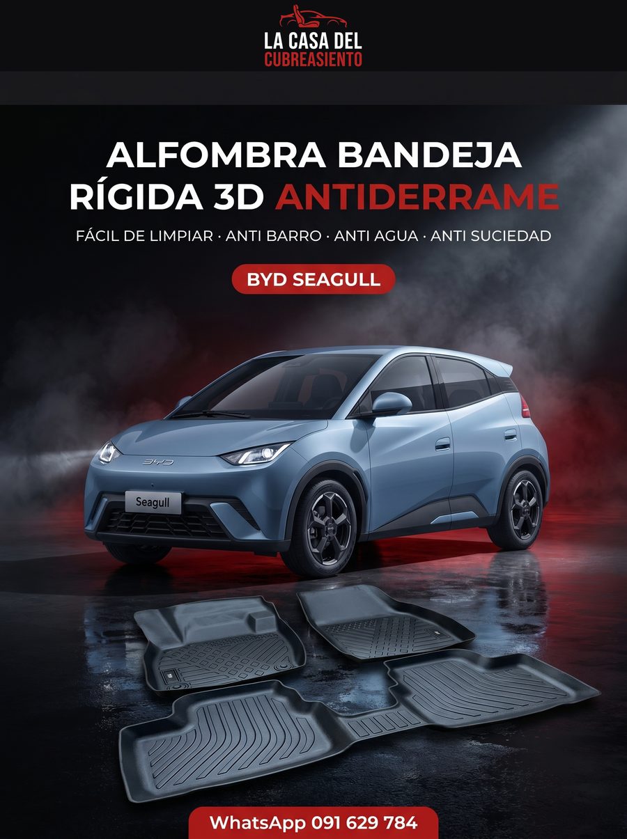 Alfombra Byd Seagull Bandeja 3d Negro